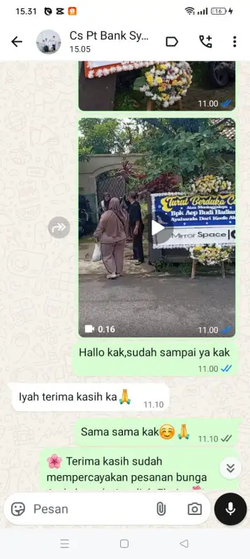 Testimonial Papan Bunga KONAWE KEPULAUAN