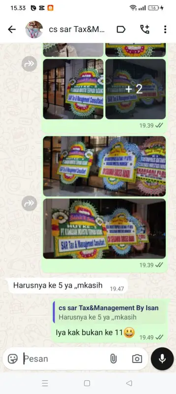 Testimonial papan bunga KONAWE KEPULAUAN